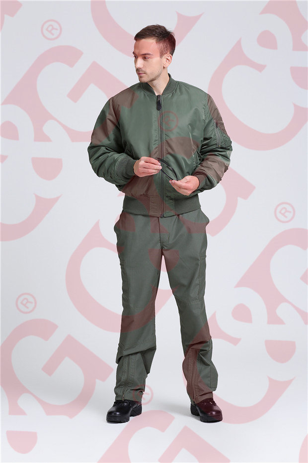 Nomx IIIA sage green flight jacket and pants9